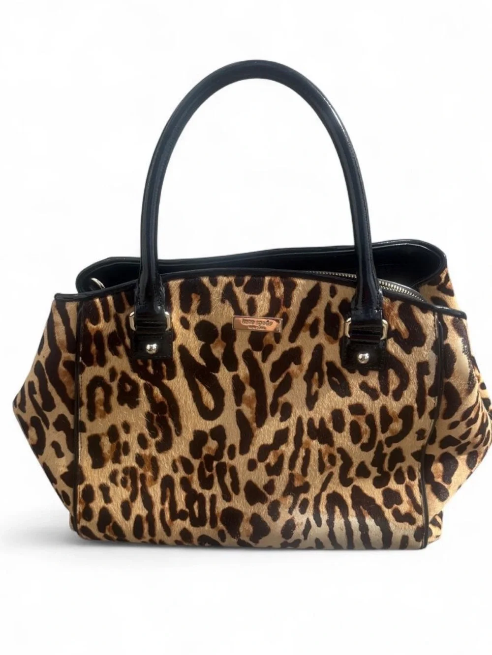 Kate Spade Calfhair Leopard Chateau Hills Sloan Satchel Handbag MSRP 958